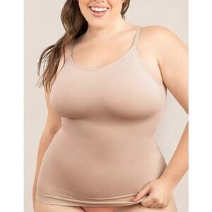 Shapermint Essentials Women's All Day Everyday Scoop Neck Cami Size XXL Oat NWT